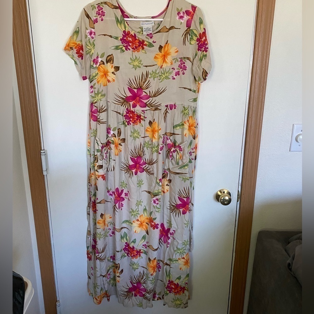 White Stag medium 8/10 ladies floral/tropical y2k vibes dress